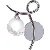 Netlighting Fragma Wall Lamp Left Switched 1 Light G9 Polished Chrome in Silver