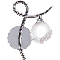 Netlighting Fragma Wall Lamp Right Switched 1 Light G9 Polished Chrome in Silver