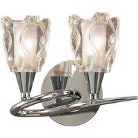 Netlighting Amel Wall Lamp Switched 2 Light L1SGU10 Polished Chrome in Silver