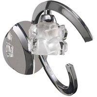 Netlighting Ice Wall Lamp Switched 1 Light G9 Polished Chrome in Silver