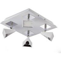Netlighting Filippo Spot Light 4 Light LED Square 20W 1750lm White Chrome