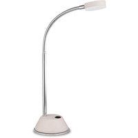 Netlighting Tobias Table Lamp 3W LED 3000K 300lm Matt White Frosted Acrylic Chrome