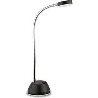 Netlighting Tobias Table Lamp 3W LED 3000K 300lm Matt Black Frosted Acrylic Chrome