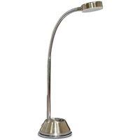 Netlighting Tobias Table Lamp 3W LED 3000K 300lm Nickel Frosted Acrylic Chrome in Grey