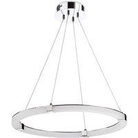 Netlighting Tacc a Pendant 28W LED Round 3000K 2500lm Chrome Frosted Acrylic in Grey