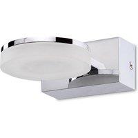 Netlighting Nimbus Wall Lamp 5W LED 3000K 450lm Chrome Frosted Acrylic in Grey