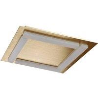 Netlighting Verona Square Ceiling 4 Light 20W LED 1800lm Gold Frosted Acrylic