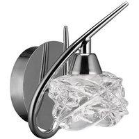 Netlighting Maremagnum Wall Lamp Switched 1 Light G9 Polished Chrome in Silver