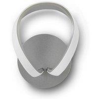 Netlighting Knot Switched Wall Lamp 12W LED 840lm Silver Frosted Acrylic Chrome
