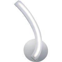 Netlighting On Wall Lamp Left Switched 5W LED 3000K 500lm Chrome Frosted Acrylic in Grey