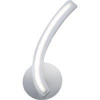 Netlighting On Wall Lamp Right Switched 5W LED 3000K 500lm Chrome Frosted Acrylic in Grey