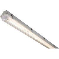 Netlighting Single Non Corrosive Fluorescent Emergency Fitting 5ftV IP65 1X35W T5 in Grey