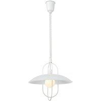 Netlighting Riva Rise & Fall Dome Pendant E27 Matt White Opal White Glass Shade