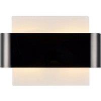 Netlighting Damo Flush Wall Light 2 Light G9 White Base Black Chrome Centre Band