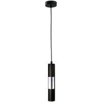 Netlighting Magnum Slim Pendant Ceiling Light Black Chrome 10cm 1x GU10