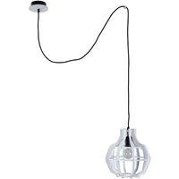 Netlighting Bento Wire Frame Pendant Black White 28cm 1x E27 200cm wire