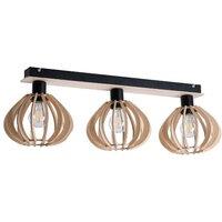 Netlighting Nicoleta Ceiling Spotlight Bar Black 62cm 3x E27