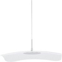 Netlighting Modern LED Hanging Pendant Chrome Clear Warm White 3000K 550lm in Silver