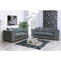 SNUG FURNITURE BIRMINGHAM LTD Fernando 3+2 Sofa Set in Grey