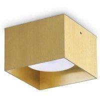 Netlighting Spike Square Surface Mounted Downlight Brass in Gold