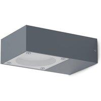 Netlighting Sirio Outdoor Wall Down Lamp Anthracite IP65 in Dark Grey