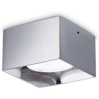 Netlighting Spike Square Surface Mounted Downlight Chrome in Silver