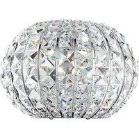 Netlighting CONCERT Wall Light Chrome K9 Crystals 25x17.5cm in Silver | Size: 25x17.5 cm