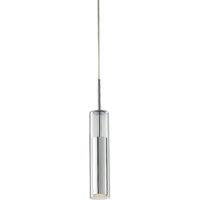 Netlighting TABOO Slim Pendant Ceiling Light Chrome 7x47cm in Silver | Size: 7x47 cm