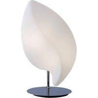 Netlighting Natura Table Lamp 2 Light E27 Small Indoor Polished ChromeOpal White