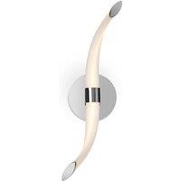 Netlighting Armonia Wall Lamp Wave 12W LED 3000K 900lm Chrome Frosted Acrylic in White