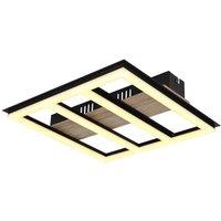 Netlighting Froomy 30cm Semi Flush Ceiling Light Matt Black LED 3000K