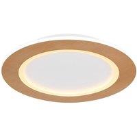 Netlighting Clay 40cm Integrated LED Semi Flush Ceiling Light White LED 27006500K