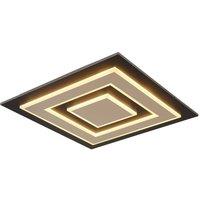 Netlighting Jayden 48cm Semi Flush Ceiling Light Matt Black LED 3000K