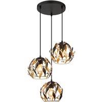 Netlighting Mika Cluster Pendant Ceiling Light Matt Black 3x E27