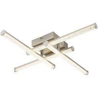 Netlighting Kirina Semi Flush Ceiling Light Nickel Matt 4x LED 4000K in Grey