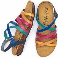 Moshulu Women's 'Ginger Ale' Strappy Cork Footbed Sandals | Size: 4
