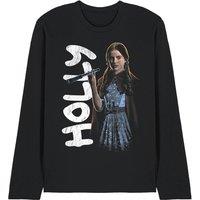 Stranger Things Holly Neo Homage Long Sleeve T-Shirt, Black | Size: Large