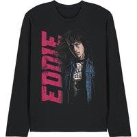 Stranger Things Eddie Neo Homage Long Sleeve T-Shirt, Black | Size: Large