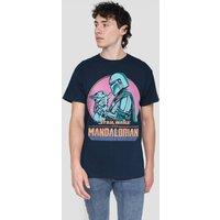 Star Wars - The Mandalorian The Mandalorian Flea Market Perfect Pair T-Shirt, Navy | Size: 3XL