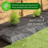 Green Thumbz Heavy Duty Weed Control Fabric - 2m x 5m in Black