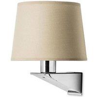 Netlighting Gloss 1 Light Indoor Wall Light Chrome Satin Nickel E27 Special Offer in Silver