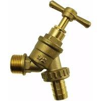 VOGREX Brass Outdoor Garden Tap Hose Union Bib Tap in Gold