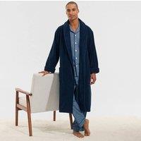 Lands' End Men's Turkish Terry Bath Robe in Dark Navy | Size: Small