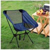 Living and Home Portable Folding Camping Chair in Navy