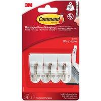 Command White Wire Hooks
