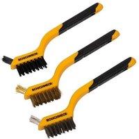 Roughneck Mini Wire Brush Set 3 Piece