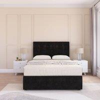 Sloomy Cambridge Plush Divan Set 2 Drawers - 54 Headboard-12 Footboard in Pink | Size: Small Double