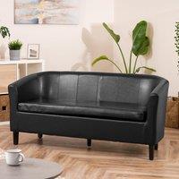 Artemis Home Meriden 3 Seat Tub Sofa in Black