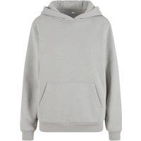 Build Your Brand Women's Fluffy Hoodie in Grey | Size: 8