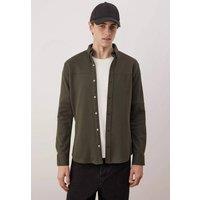 WOVCOR Men's Men's Button Through Overshirt in Khaki | Size: Small